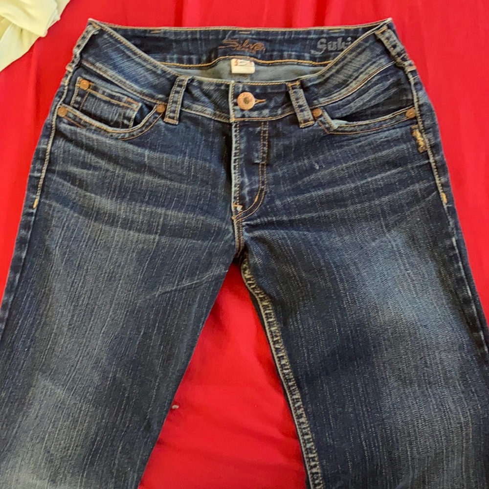 Silver blue jeans